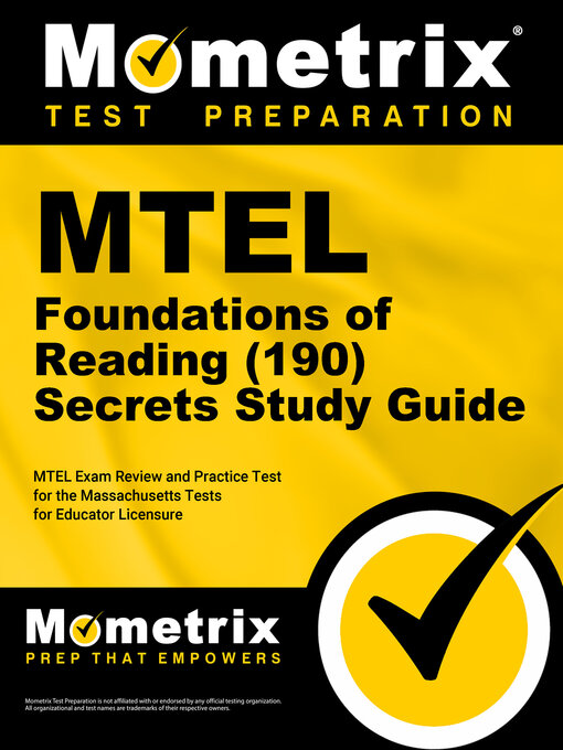 Cover image for MTEL Foundations of Reading (190) Secrets Study Guide